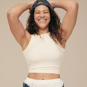 Madewell Brightside Tank Top in White NWT